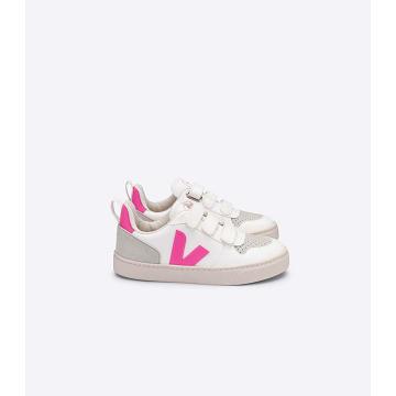 Pantofi Copii Veja V-10 CWL White/Pink | RO 786UZG